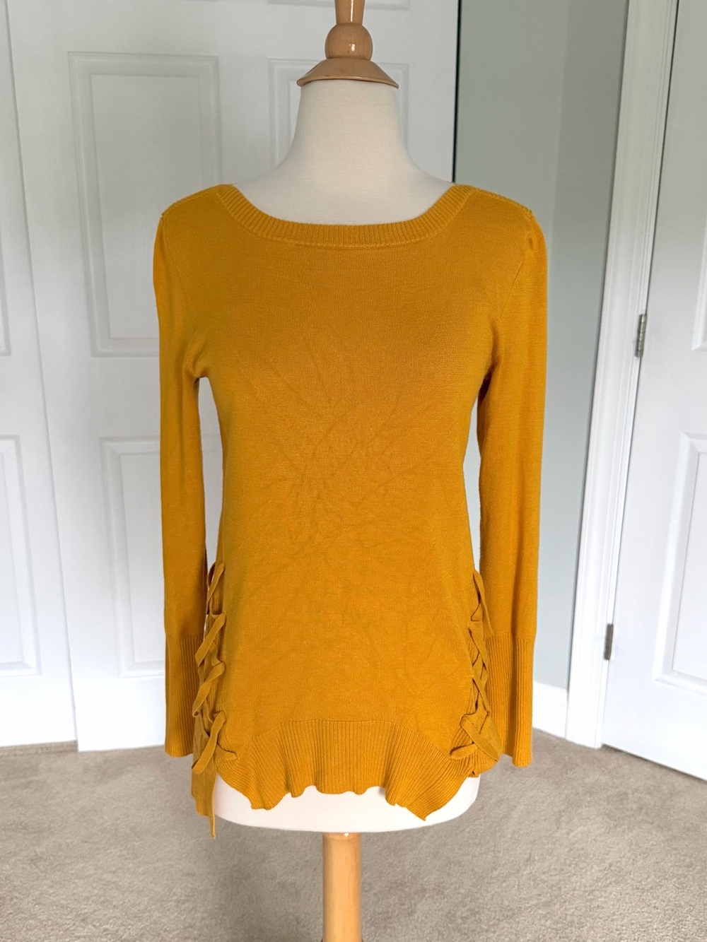 Cable & Gauge Mustard Sweater